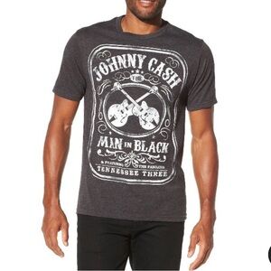 Johnny Cash T-Shirt Size Medium Unisex Dark Gray